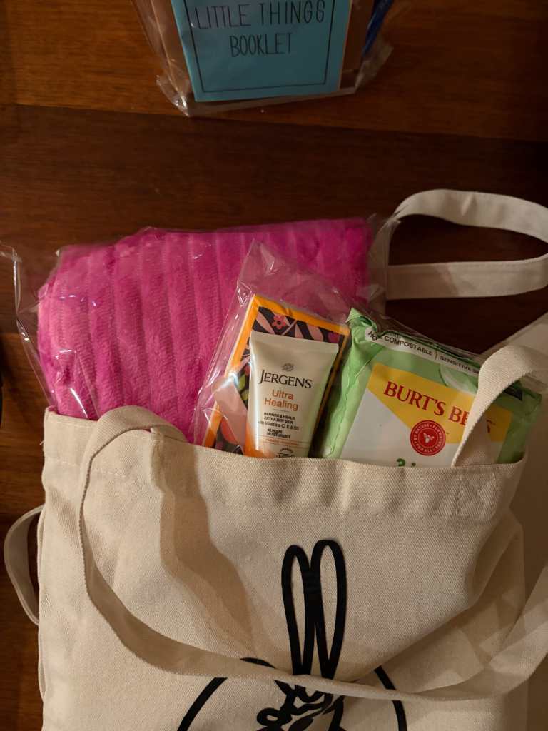 Doubletake bag with contents